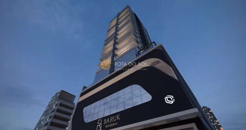 Residencial baruk apartamento 3 suítes e 2 vagas em meia praia itapema/sc