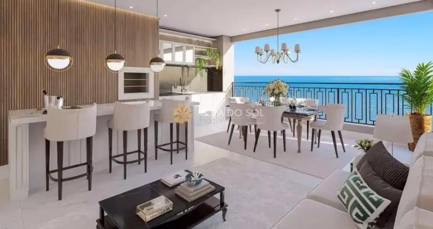 Palais royal apartamento vista mar 4 suítes em perequê porto belo