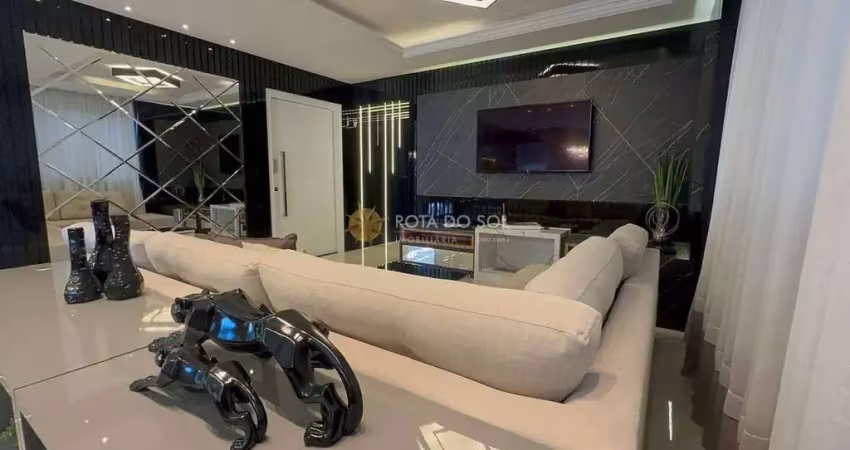 Residencial cosmos apartamento 4 suítes e 3 vagas em meia praia itapema/sc