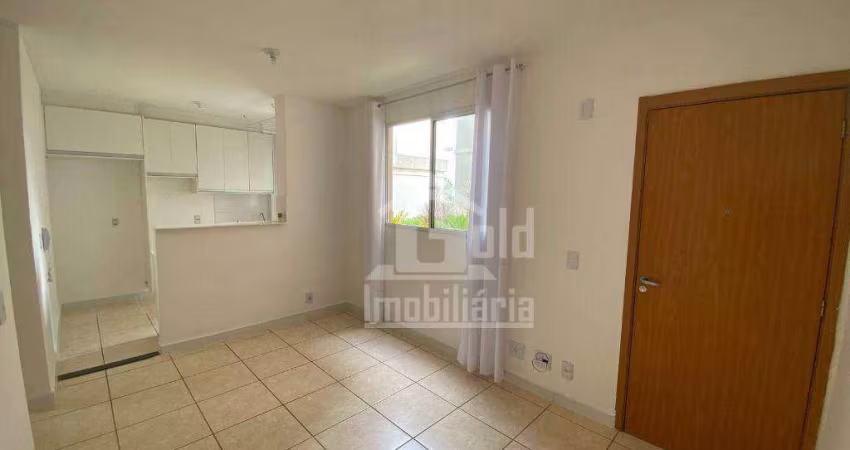 Apartamento com 2 dormitórios para alugar, 42 m² por R$ 1.250,00/mês - Reserva real - Ribeirão Preto/SP