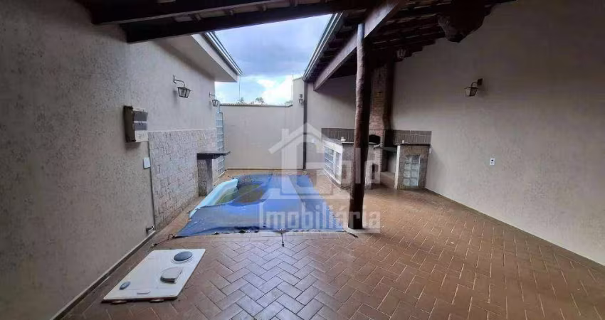 Casa com PISCINA e CHURRASQUEIRA 3 dormitórios, 164 m² - venda por R$ 489.000 ou aluguel por R$ 3.130/mês - Planalto Verde - Ribeirão Preto/SP