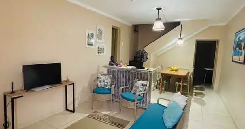 Apartamento duplex com churrasqueira privativa na praia grande.