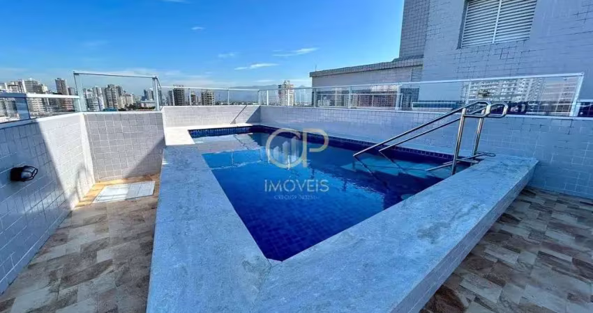 Apartamento com 2 quartos, guilhermina, praia grande - r$ 380 mil