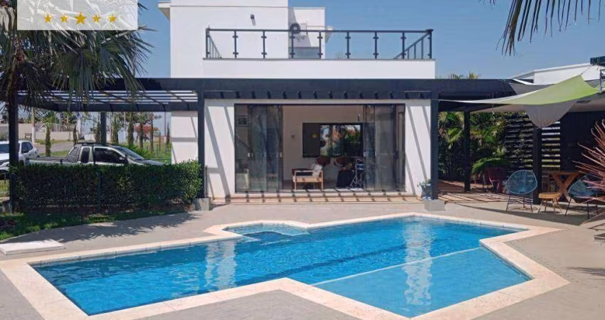 Rancho com 2 dormitórios à venda, 395 m² por R$ 1.600.000,00 - Condomínio Costa Azul - Araçatuba/SP