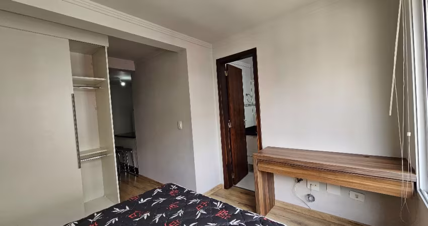 Apartamento de um quarto mobiliado no Centro de Curitiba-PR