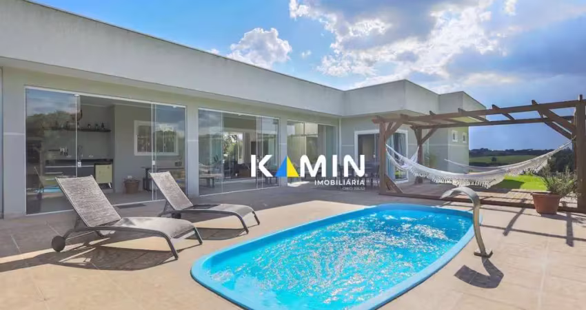 Chácara com 4 dormitórios à venda, 5900 m² por r$ 1.590.000,00 - guajuvira - araucária/pr