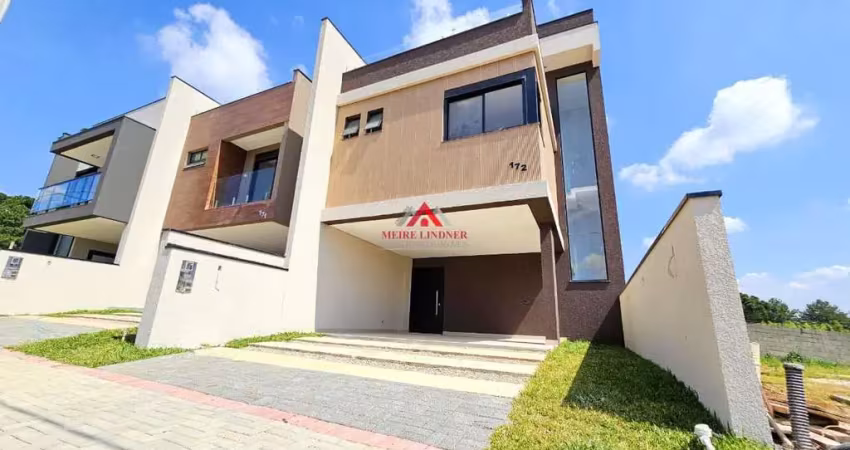 Sobrado alto padrão 3 dormitórios com 1 suíte - 155m² - costeira - são josé dos pinhais