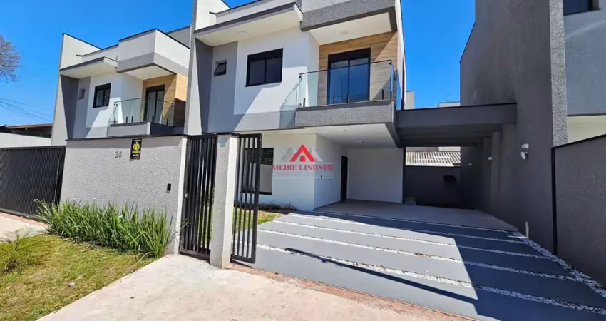 Sobrado com 03 suítes e 189m² - afonso pena - são josé dos pinhais.