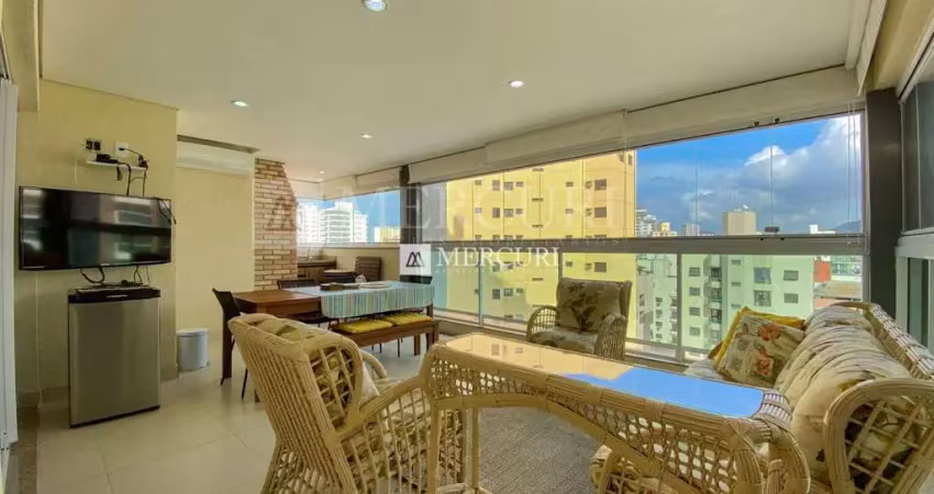 Apartamento com varanda gourmet com 3 quartos (1 suíte) à venda, 113 m² por r$ 800.000 - enseada - guarujá/sp - imobiliária mercuri
