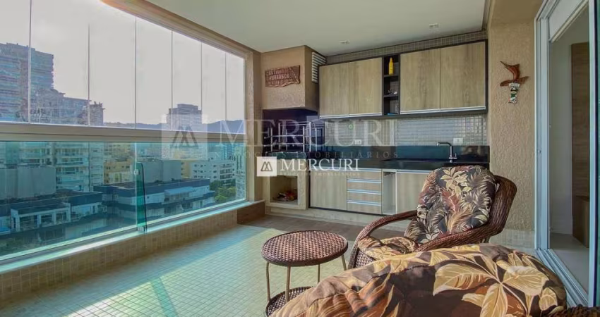 Apartamento com Varanda Gourmet, 3 quartos (3 suítes) à venda, 170 m² por R$ 1.300.000 - Enseada - Guarujá/SP - Imobiliária Mercuri