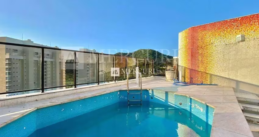 Cobertuba no guarujá, enseada, duplex, 3 quartos, sala para 2 ambientes e varanda com vista mar - mercuri imóveis - imobiliária no guarujá