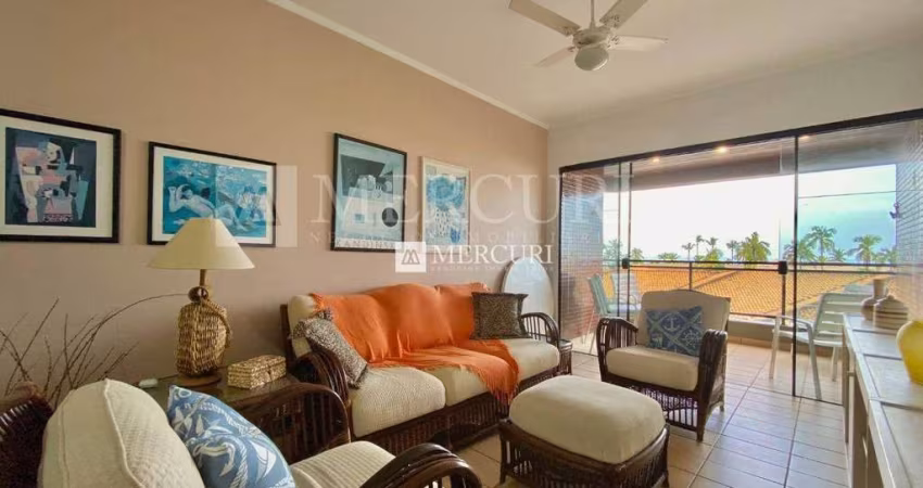 Apartamento com Vista para o Mar, com 3 quartos (1 suíte) à venda, 113 m² por R$ 645.000 - Enseada - Guarujá/SP – Imobiliária Mercuri