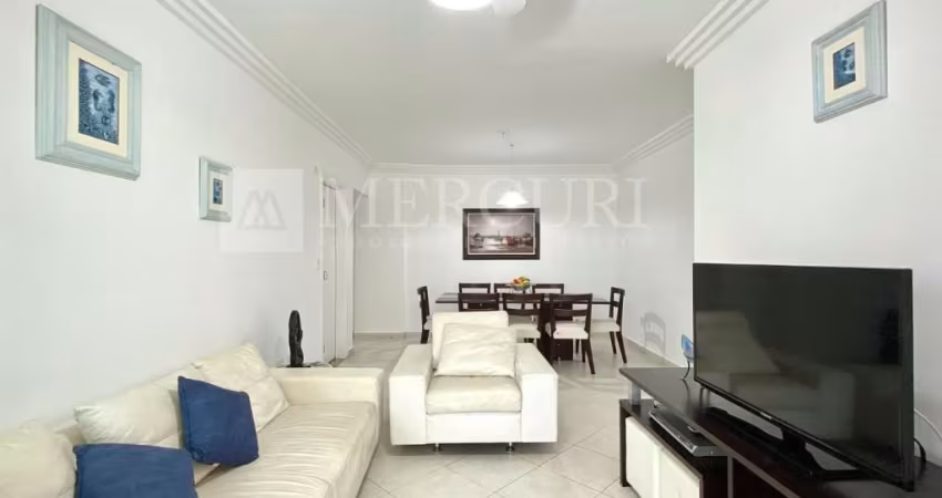 Apartamento com Varanda Gourmet no Guarujá, Enseada,  vista Parcial para o Mar com 3 suítes.