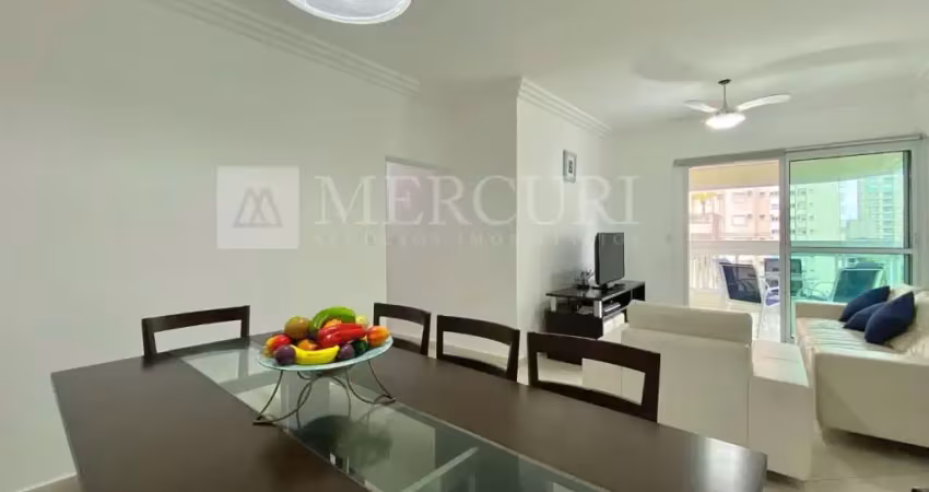 Apartamento no guarujá, enseada, 3 quartos, sala para 2 ambientes e varanda gourmet - mercuri imóveis - imobiliária no guarujá
