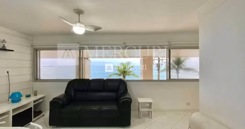 Apartamento no guarujá, pitangueiras, 2 quartos e sala para 2 ambientes com vista para o mar - mercuri imóveis - imobiliária no guarujá