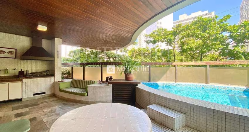 Apartamento com Piscina e Churrasqueira, 3 quartos (1 suíte) à venda, 180 m² por R$ 1.200.000 - Pitangueiras - Guarujá/SP - Imobiliária Mercuri