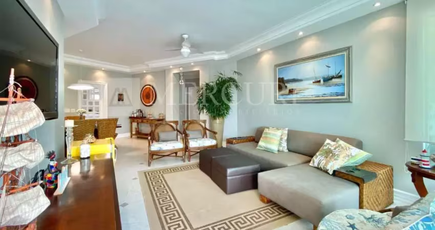 Apartamento no guarujá, enseada, 3 quartos com suítes. vista para o mar - mercuri imóveis - imobiliária no guarujá