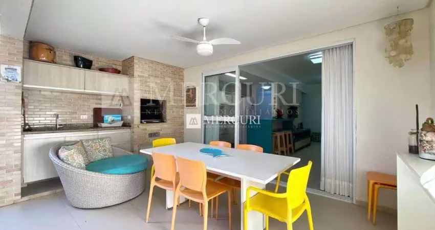 Apartamento no guarujá, enseada, 3 quartos, sala para 2 ambientes e espaço gourmet - mercuri imóveis - imobiliária no guarujá