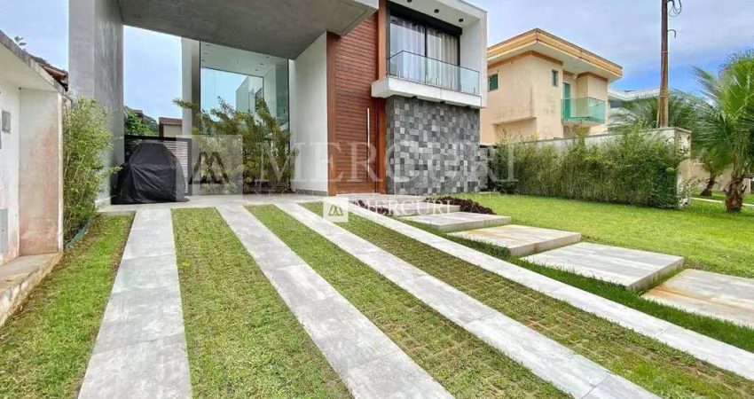 Casa no Guarujá, Condomínio Fechado, Jardim Pernambuco, com 4 quartos (4 suítes) à venda - Imobiliária no Guarujá