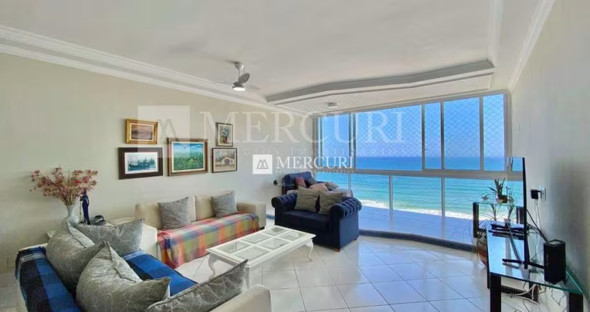 Apartamento com Vista para o Mar com 3 quartos (3 suítes) à venda, 186 m² por R$ 1.350.000 - Pitangueiras - Guarujá/SP - Imobiliária Mercuri