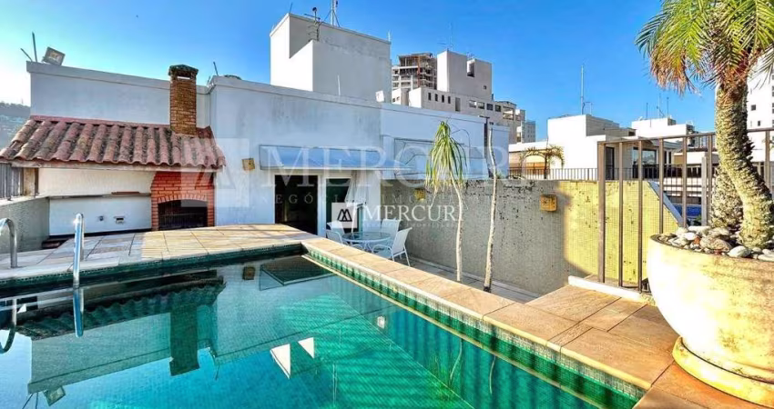 Cobertura com Piscina e Churrasqueira com 3 quartos (1 suíte) à venda, 165 m² por R$ 750.000 - Enseada - Guarujá/SP – Imobiliária Mercuri