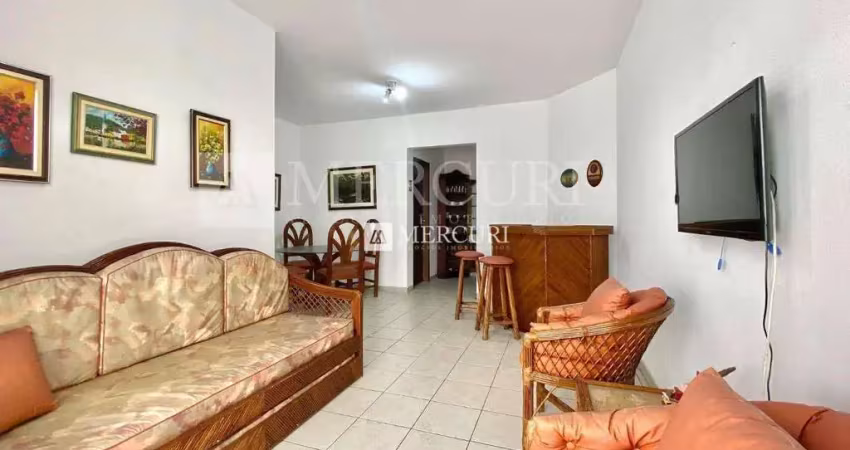 Apartamento no guarujá, enseada, 2 quartos e sala com sacada - mercuri imóveis - imobiliária no guarujá