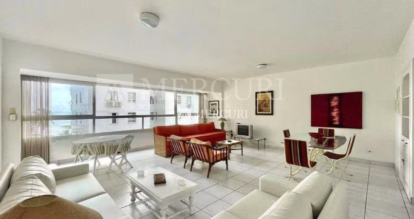 Apartamento Espaçoso a 1 Quadra da Praia com 3 quartos (1 suíte) à venda, 181 m² por R$ 750.000 - Pitangueiras - Guarujá/SP – Imobiliária Mercuri
