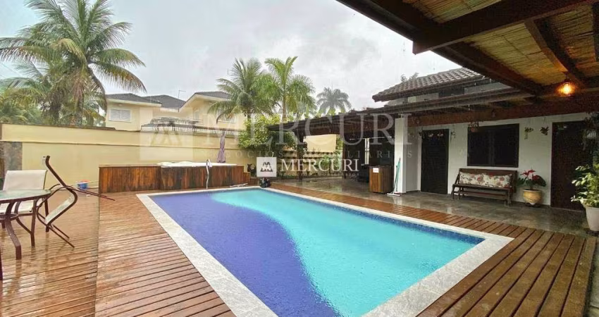 Casa no Guarujá, Jardim Pernambuco, Condomínio Fechado, com 5 quartos (3 suítes) à venda, 370 m² por R$ 2.650.000 - Mercuri Imóveis Guarujá