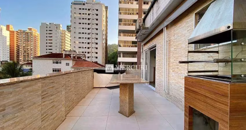 Cobertura Ampla Próximo a Praia com 1 quarto à venda, 73 m² por R$ 500.000 - Pitangueiras - Guarujá/SP - Imobiliária Mercuri