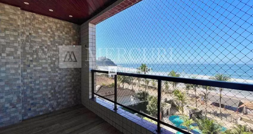 Apartamento no guarujá, tombo, 3 quartos, sendo 1 suíte e sacada - mercuri imóveis - imobiliária no guarujá