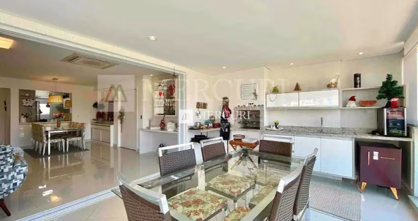 Apartamento no guarujá, enseada, 3 quartos, sala para 2 ambientes e varanda gourmet - mercuri imóveis - imobiliária no guarujá
