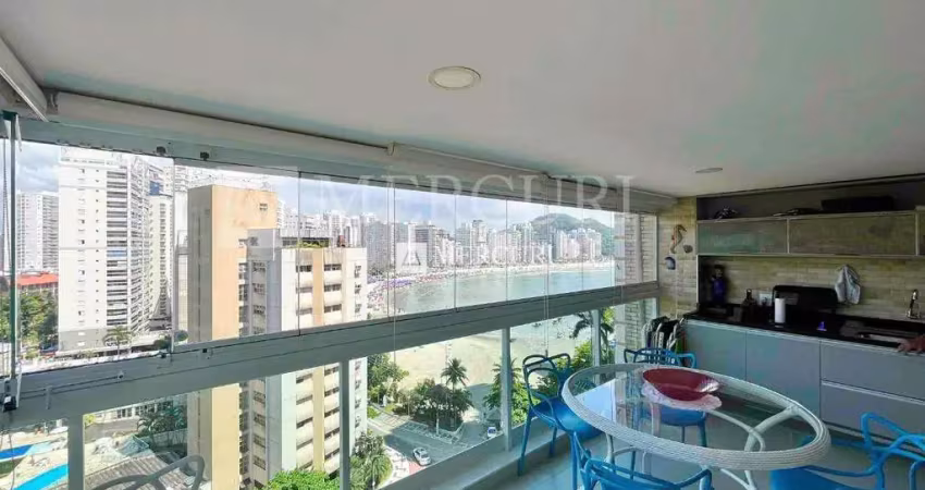 Apartamento astúrias, 3 quartos à venda por r$ 1.600.000 - imobiliária guarujá