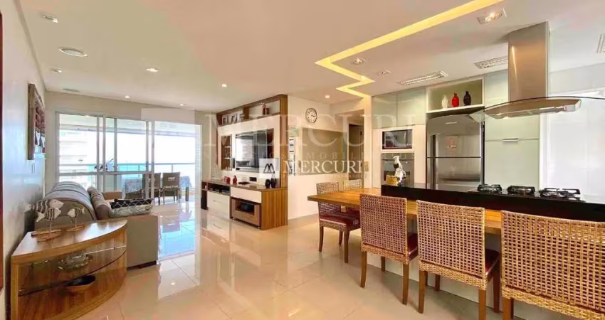 Apartamento no guarujá, enseada, 3 quartos, sendo 1 suíte e varanda gourmet - mercuri imóveis - imobiliária no guarujá