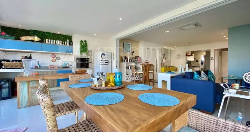Apartamento no guarujá, enseada, 3 quartos e varanda gourmet - mercuri imóveis - imobiliária no guarujá