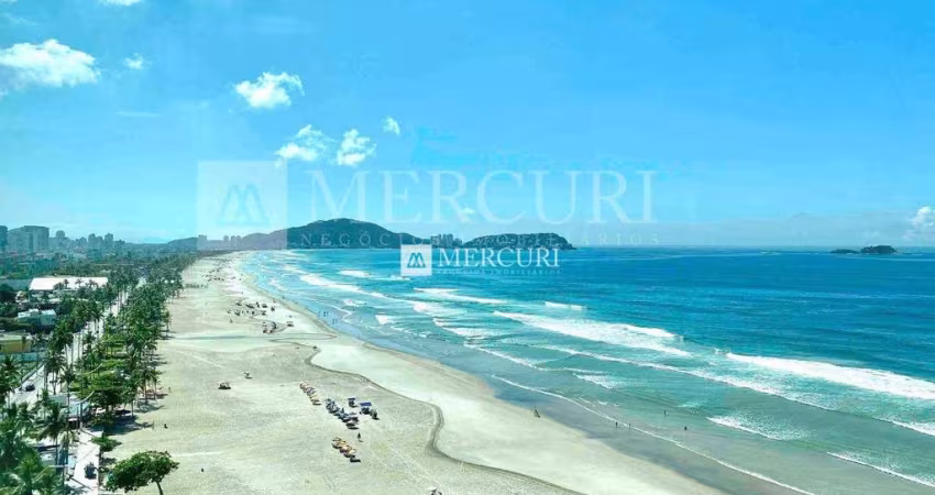 Apartamento no Guarujá, Enseada, com Vista Mar, 3 suítes, vista  panorâmica para o mar.