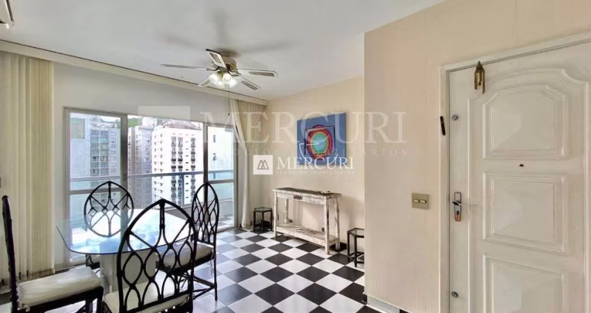Apartamento no Guarujá, Praia das Pitangueiras, 2 quartos mobiliados.