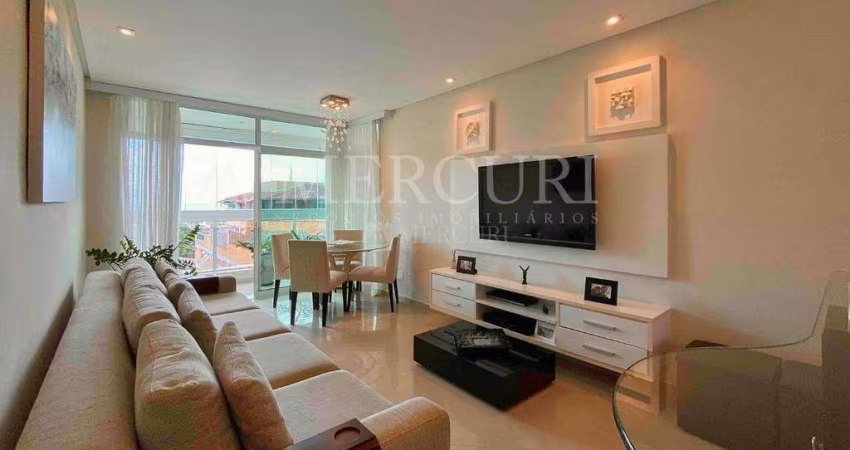 Apartamento no Guarujá, Enseada, com vista mar, 3 suítes e varanda gourmet.