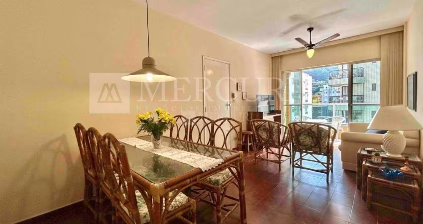 Apartamento no Guarujá, Enseada, Mobiliado e Sacada