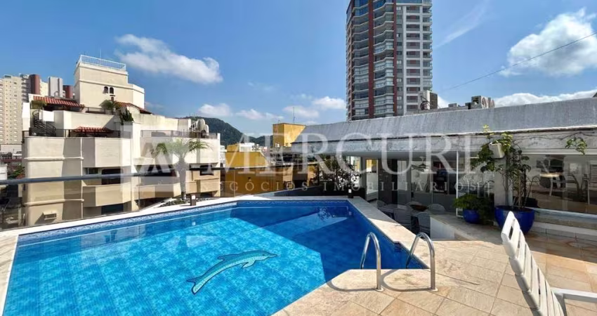 Cobertura no Guarujá, Enseada, Espaçosa, com vista para o Mar, 4 quartos 1 suíte.