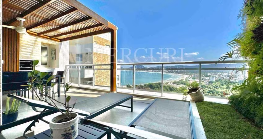 Cobertura no Guarujá, Vista Mar, Condomínio Verdemar, 4 suítes, 4 vagas, Piscina e Churrasqueira. Estuda Permuta - Mercuri Imóveis Guarujá