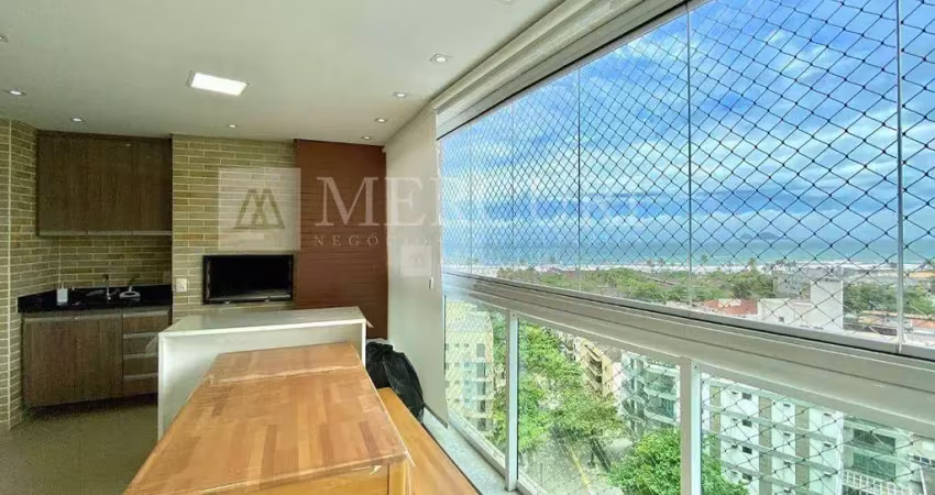 Apartamento no guarujá, enseada, com varanda gourmet, 3 quartos - mercuri imóveis - imobiliária no guarujá