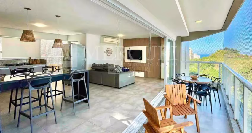 Apartamento no guarujá, jardim astúrias, varanda gourmet, 3 suítes e lazer completo.