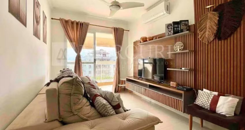 Apartamento no guarujá, jardim astúrias,  2 quartos, reformado -  mercuri imóveis guarujá