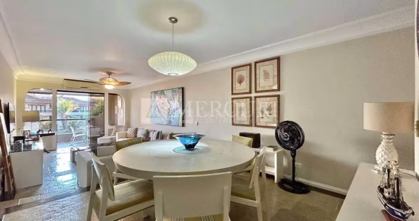 Apartamento à venda no guarujá, enseada, 3 suítes, mobiliado - mercuri imóveis guarujá