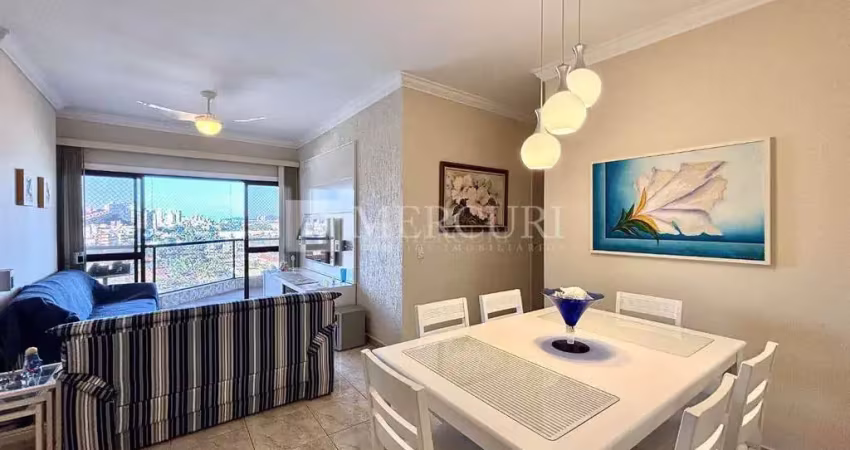 Apartamento no guarujá, enseada, 3 quartos, 50 metros da praia e lazer completo - mercuri imóveis - imobiliária no guarujá