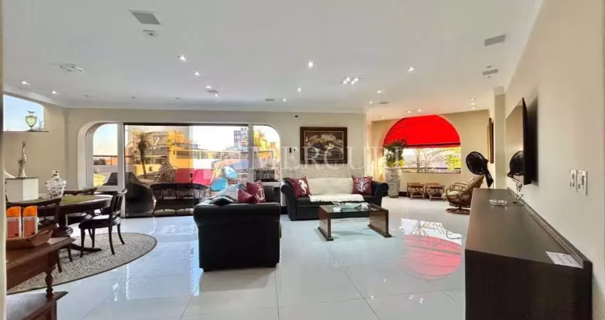 Cobertura à venda no guarujá, enseada, 4 suítes, vista mar, piscina - mercuri imóveis guarujá.