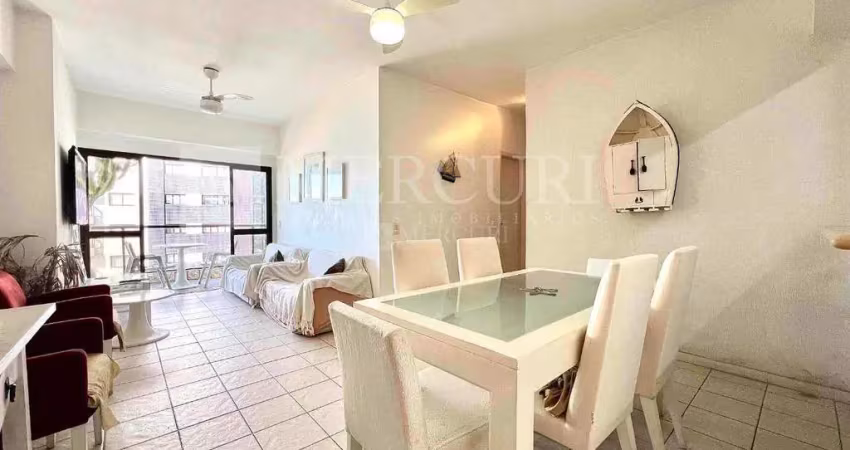 Apartamento  no guarujá, enseada, vista para o mar com 2 suítes - mercuri imóveis - imobiliária no guarujá