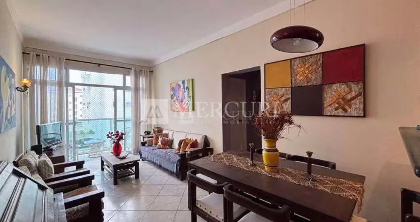 Apartamento no guarujá, pitangueiras, 100 metros da praia, 1 suíte e vista mar - mercuri imóveis - imobiliária no guarujá