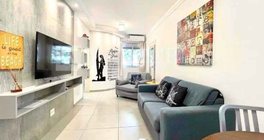 Apartamento no guarujá, tombo, 1 quarto, 100 mts da praia, mercuri imóveis guarujá.