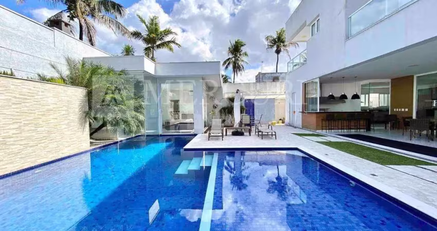 Casa no guarujá, condomínio fechado, jardim acapulco, 6 quartos - mercuri imóveis - imobiliária no guarujá